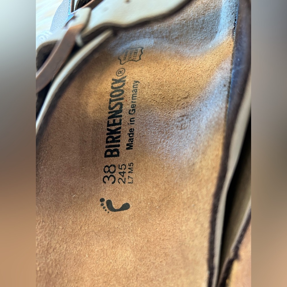 Birkenstock Brown Double Strap Sandals. NWT - Picture 6 of 13